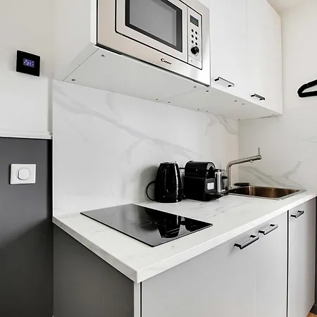 Modern Studio For 2P With A-C - Near Montmartre Paris Exterior photo